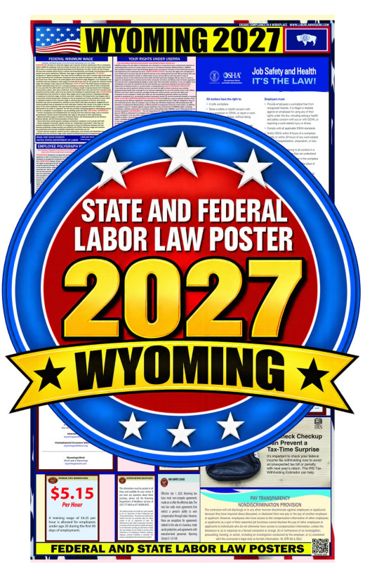 2027 Wyoming Labor Law Poster | State, Federal & OSHA