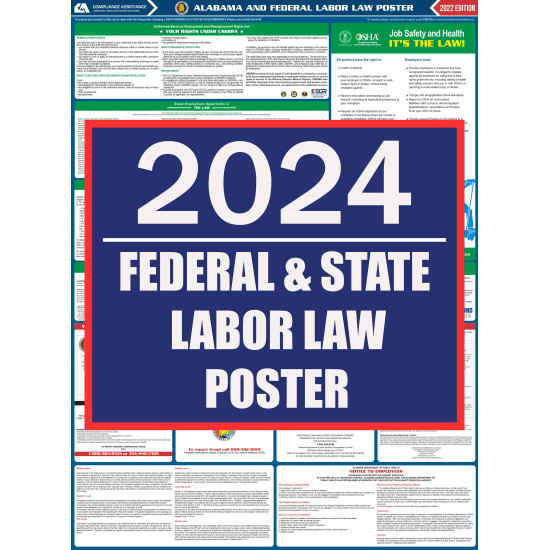 2023 Alabama State and Federal All-In-One Labor Law Poster 2023 Alabama State and Federal All-In-One Labor Law Poster