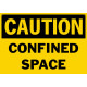 Caution Confined Space Safety Sign