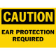 Caution Ear Protection Required Safety Sign