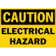 Caution Electrical Hazard Safety Sign