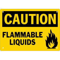 Caution Flammable Liquids Safety Sign Caution Flammable Liquids Safety Sign