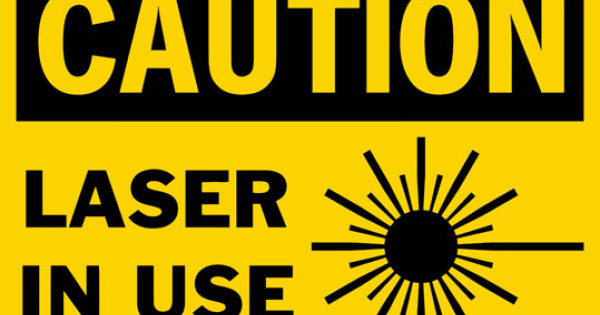 Caution Laser In Use Safety Sign