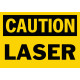 Caution Laser Safety Sign