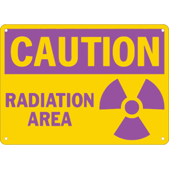 Caution Radiation Area Safety Sign