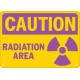 Caution Radiation Area Safety Sign