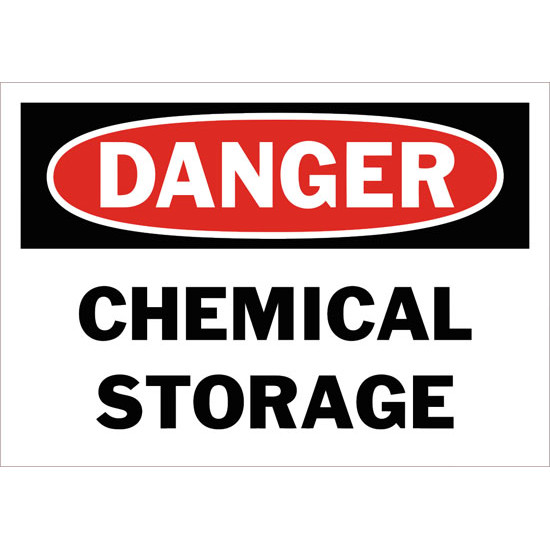 Danger Chemical Storage Safety Sign