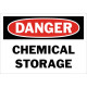 Danger Chemical Storage Safety Sign