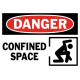 Danger Confined Space Safety Sign
