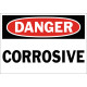 Danger Corrosive Safety Sign