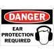 Danger Ear Protection Required Safety Sign