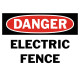 Danger Electric Fence Safety Sign