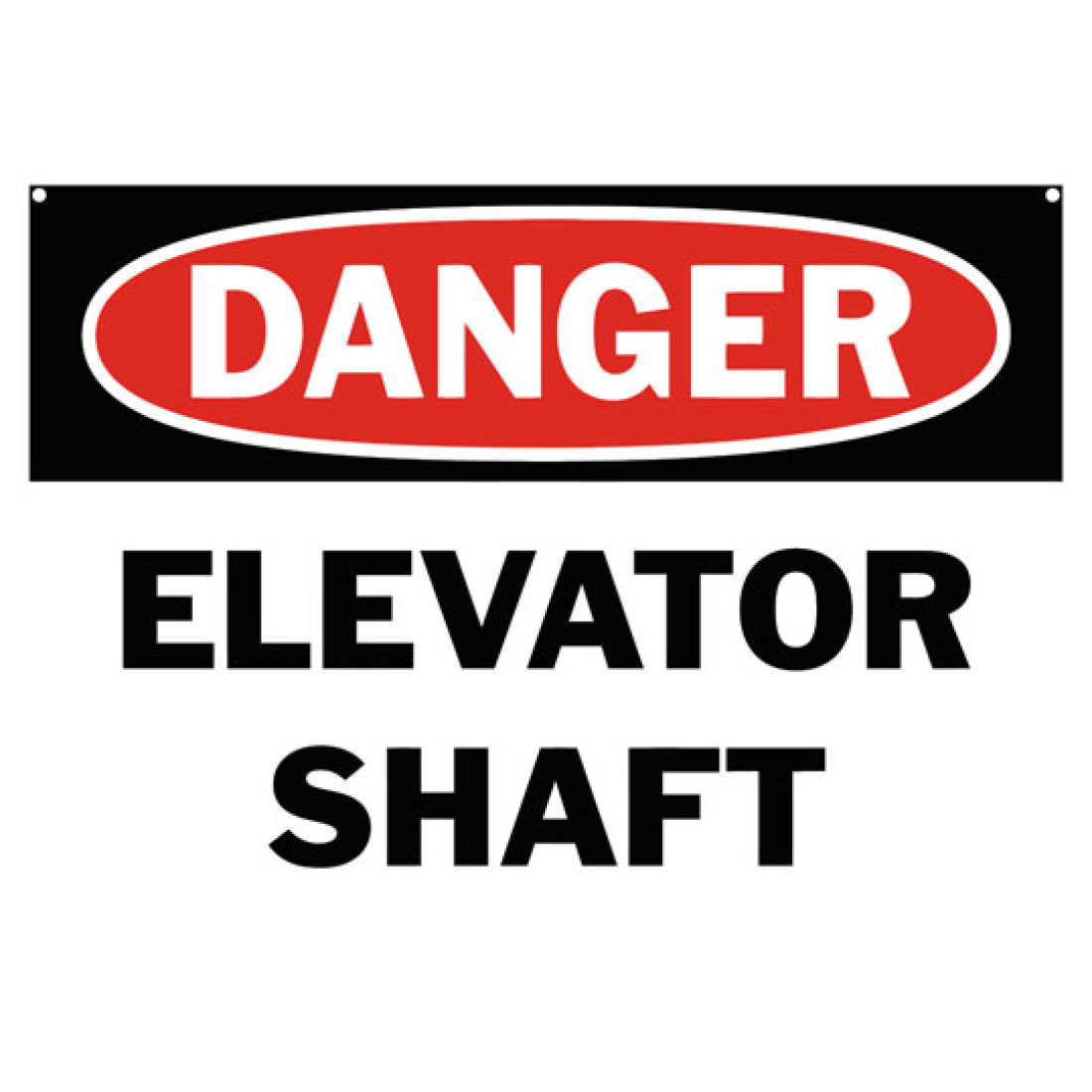 Danger Elevator Shaft Safety Sign