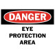Danger Eye Protection Area Safety Sign