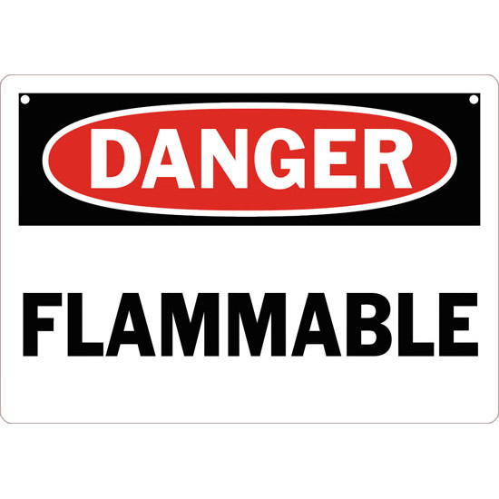 Danger Flammable Safety Sign