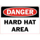 Danger Hard Hat Area Safety Sign