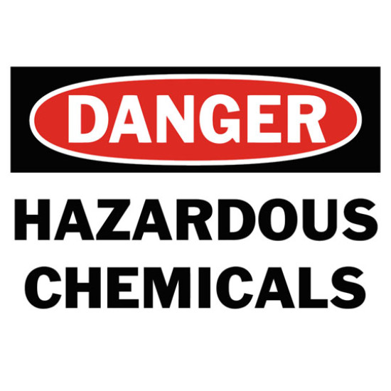 Danger Hazardous Chemicals Safety Sign