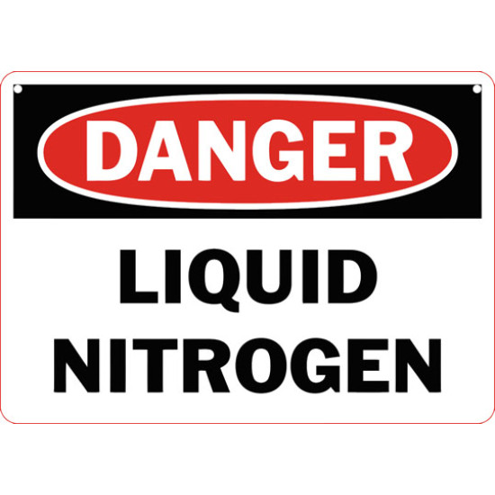 Danger Liquid Nitrogen Safety Sign