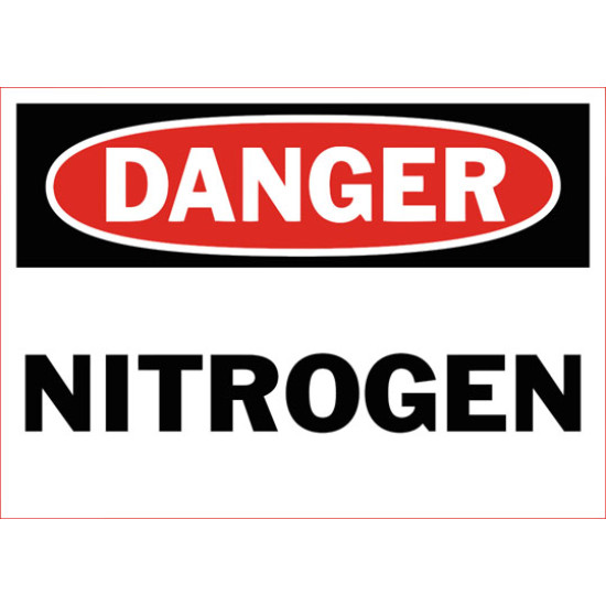 Danger Nitrogen Safety Sign
