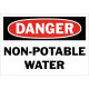 Danger Non-Potable Water Safety Sign