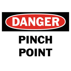 Danger Pinch Point20 Safety Sign