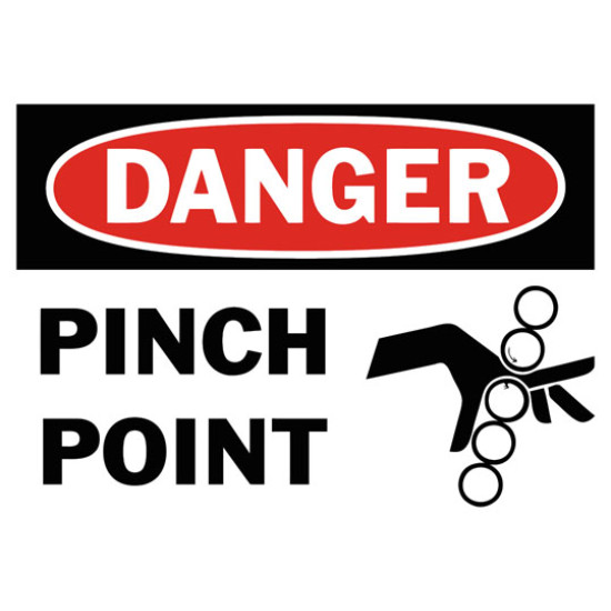 Danger Pinch Point21 Safety Sign