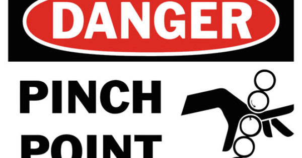 Danger Pinch Point21 Safety Sign