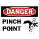 Danger Pinch Point21 Safety Sign