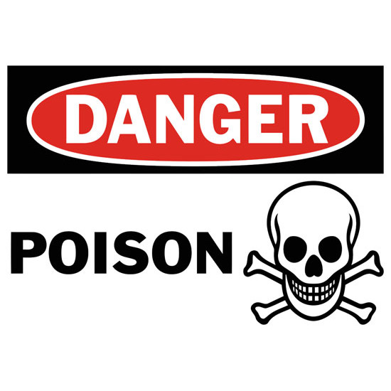 Danger Poison21 Safety Sign