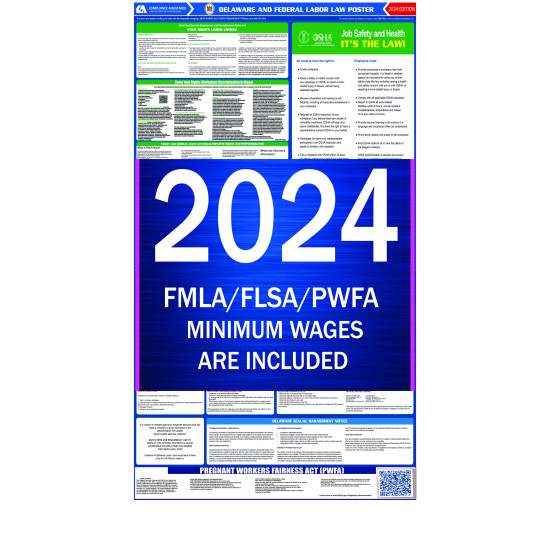 2024 Delaware State and Federal All-In-One Labor Law Poster