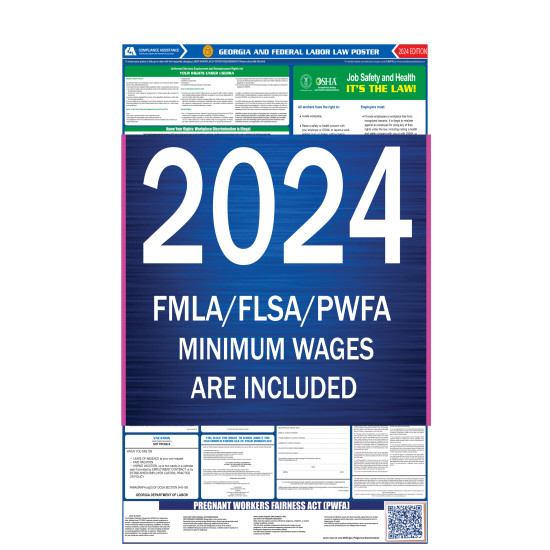2022 Georgia State and Federal All-In-One Labor Law Poster 
