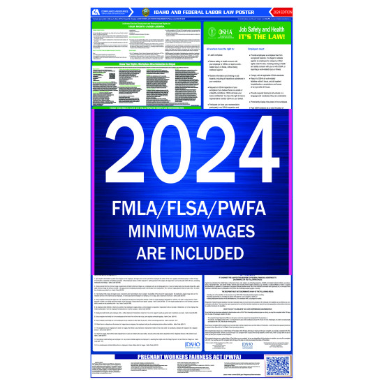 2023 Idaho State and Federal All-In-One Labor Law Poster 2023 Idaho State and Federal All-In-One Labor Law Poster