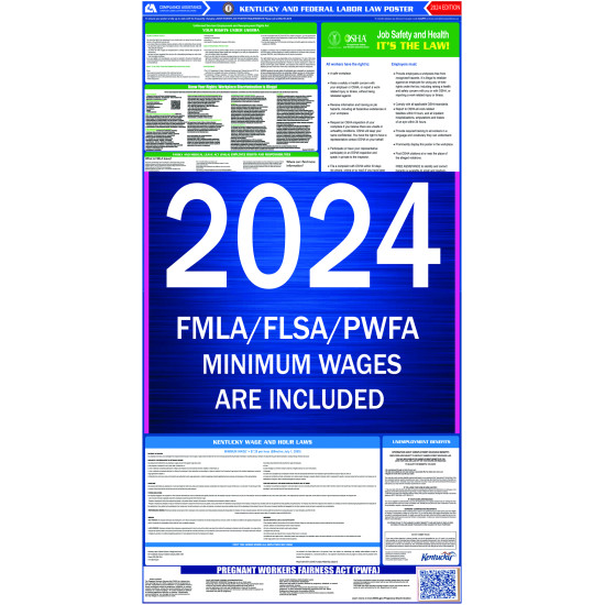 2023 Kentucky State and Federal All-In-One Labor Law Poster 2023 Kentucky State and Federal All-In-One Labor Law Poster