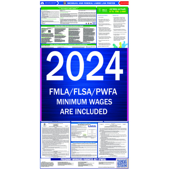 2023 Michigan State and Federal All-In-One Labor Law Poster 2023 Michigan State and Federal All-In-One Labor Law Poster