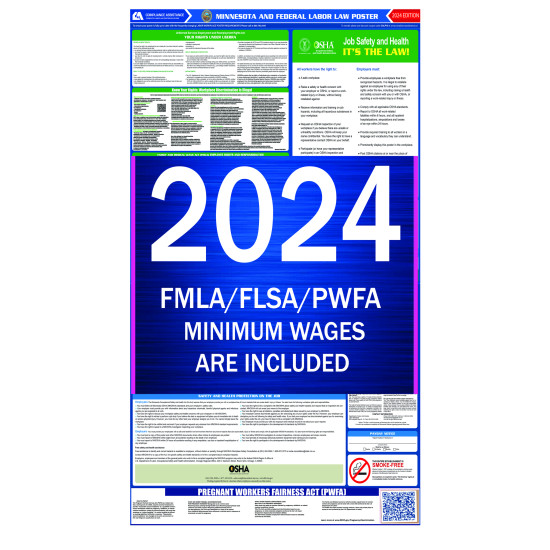 2023 Minnesota State and Federal All-In-One Labor Law Poster 2023 Minnesota State and Federal All-In-One Labor Law Poster