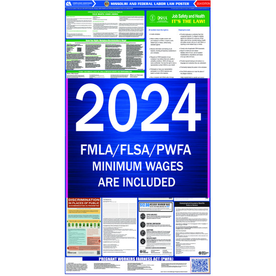 2024 Missouri State and Federal All-In-One Labor Law Poster 