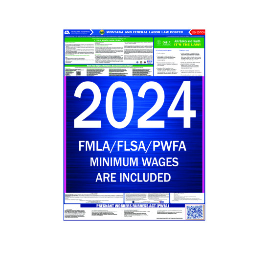 2023 Montana State and Federal All-In-One Labor Law Poster 2023 Montana State and Federal All-In-One Labor Law Poster