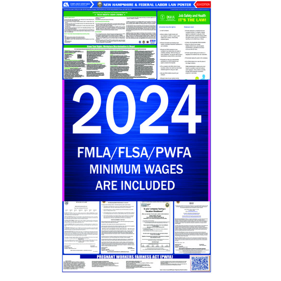 2023 New Hampshire State and Federal All-In-One Labor Law Poster 2023 New Hampshire State and Federal All-In-One Labor Law Poster