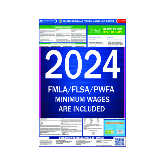 2023 South Carolina State and Federal All-In-One Labor Law Poster 2023 South Carolina State and Federal All-In-One Labor Law Poster