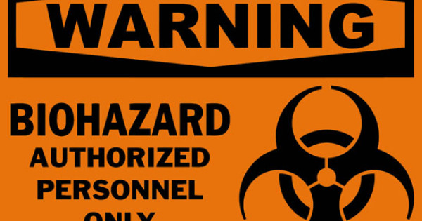 Warning Biohazard Authorized Personnel Only Safety Sign Warning Biohazard Authorized Personnel Only Safety Sign