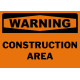 Warning Construction Area Safety Sign