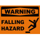 Warning Falling Hazard Safety Sign