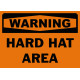Warning Hard Hat Area Safety Sign