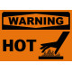 Warning Hot20 Safety Sign