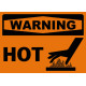 Warning Hot Safety Sign