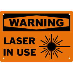 Warning Laser In Use Safety Sign