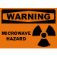 Warning Microwave Hazard Safety Sign