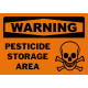 Warning Pesticide Storage Area Safety Sign