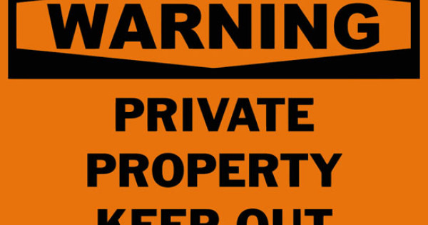 Warning Private Property Keep Out Safety Sign