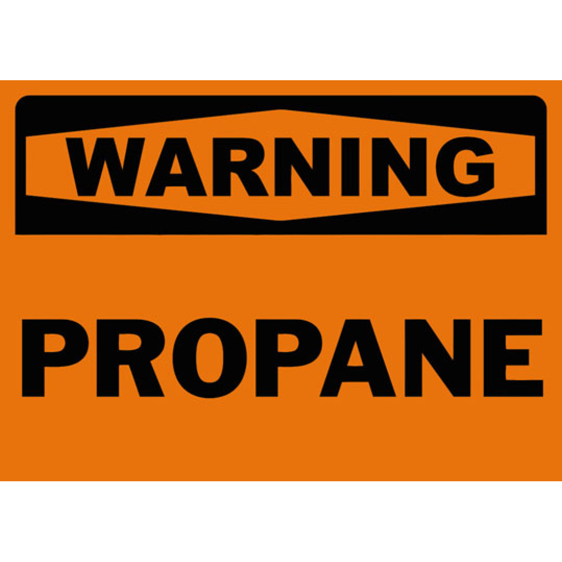 Warning Propane Safety Sign